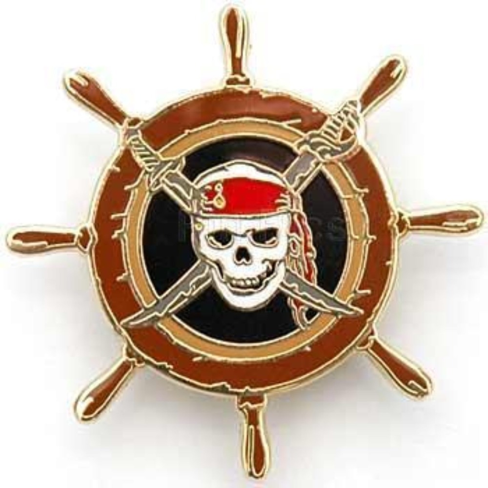 Disney Pin Cast Exclusive Pirates of the Caribbean Ships Wheel LE 1000 47794 DLR